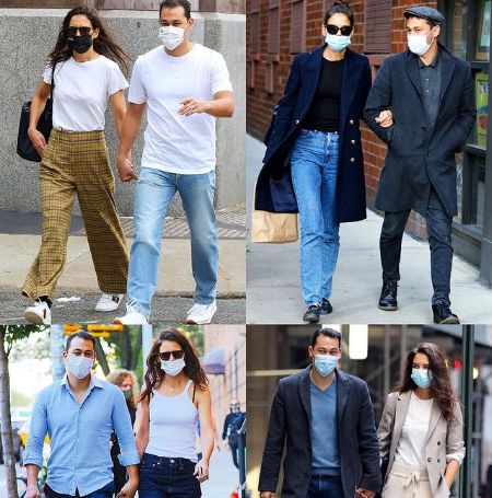 Katie Holmes with Emilio Vitolo Jr.